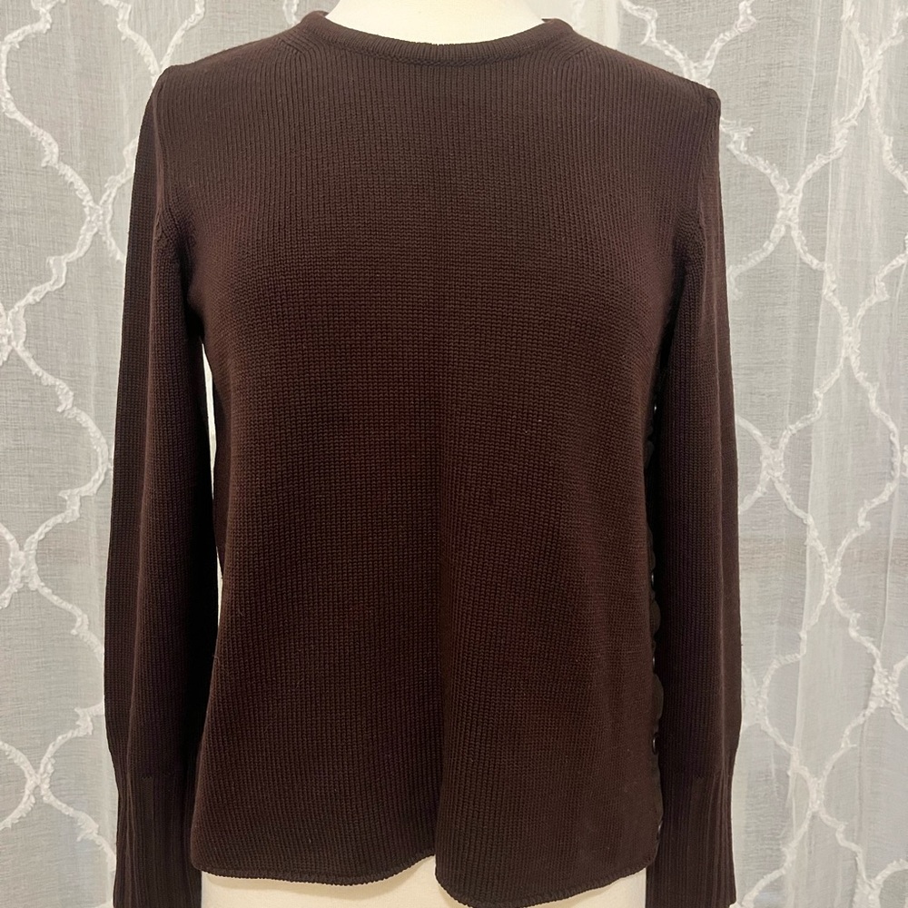 Burberry Dark Brown Knit Sweater